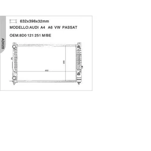 VOLKSWAGEN PASSAT Radyatör Komple